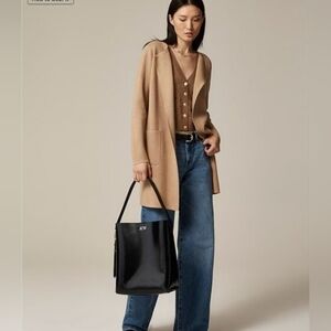 Nwt J.crew Juliette Swester Blazer Collarless Heather Khaki Medium